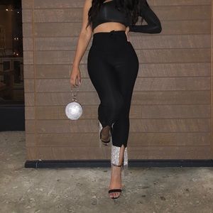 Sparkle Hemmed Pants